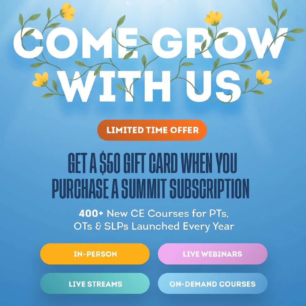 Come Grow With Us. Limited Time Offer. Get a $50 Gift Card When You Purchase a Summit Subscription.